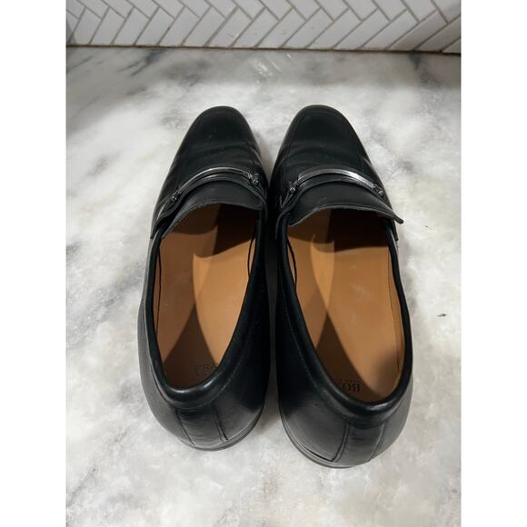 Hugo Boss Brown Leather Horse Bit Loafers 50418261 Men’s Size 11 main image 4